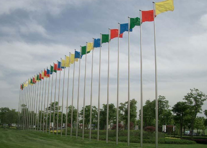 不銹鋼戶外電動(dòng)旗桿